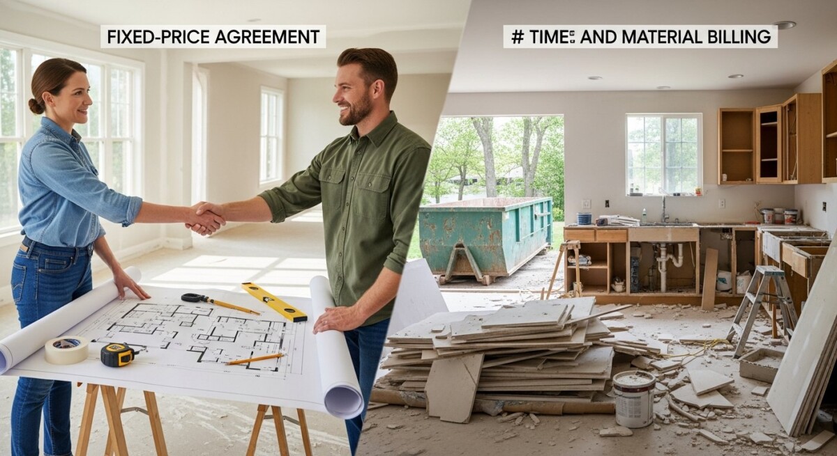 fixed price vs time and material contracts